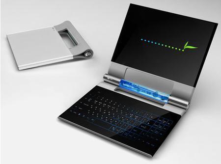 Laptop Designs - LG e-Book Laptop Concept Features Fuel Battery and OLED