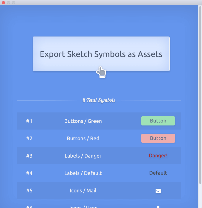 Sketch Export Generator Plugin  Sketch Elements