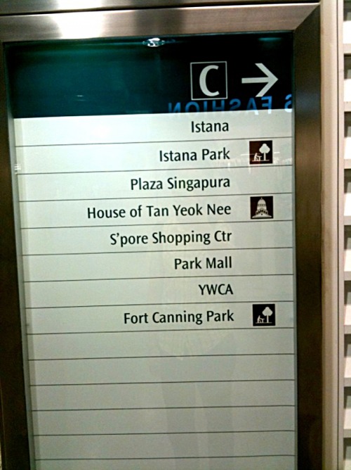 Wayfinding and Typographic Signs - places-of-interest