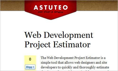 Web Development Project Estimator