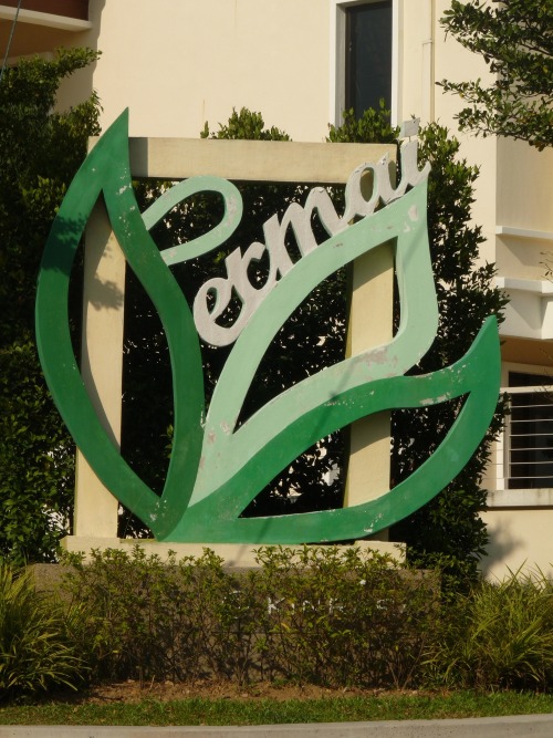 Wayfinding and Typographic Signs - permai-means-serene