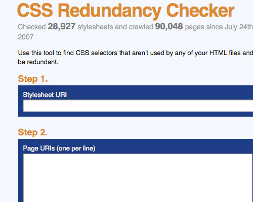 CSS Redundancy Checker