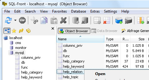 MySql Tools Screenshot