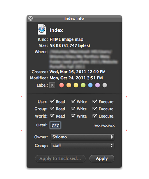 File Permissions (CHMOD)