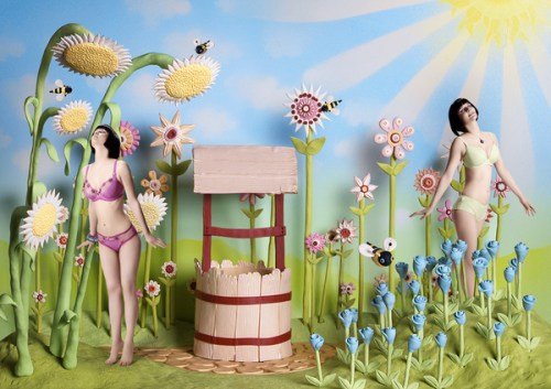 Freya Lingerie in Plasticine Art Showcase