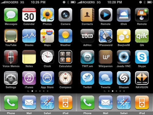 iPhone Home Screen