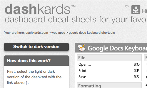 Dashkards for Mac