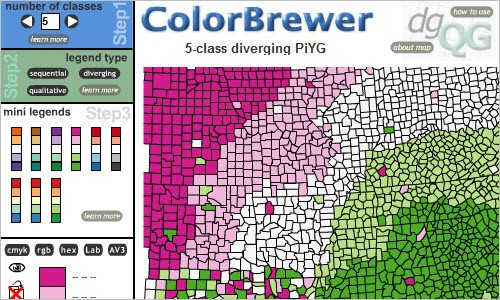 ColorBrewer Intro - Selecting Good Color Schemes for Maps