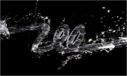 3D Water Text Effect with RepoussÃ© in Photoshop CS5