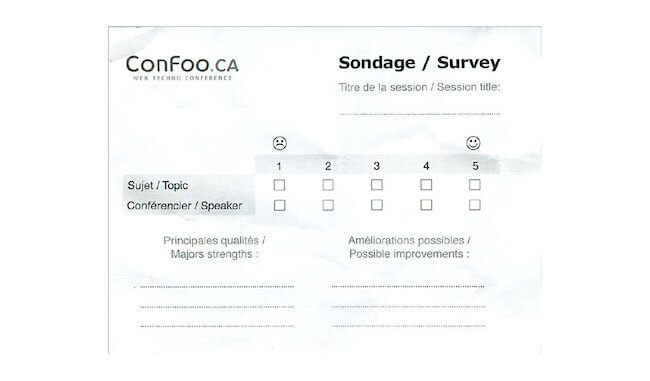 ConFoo feedback paper