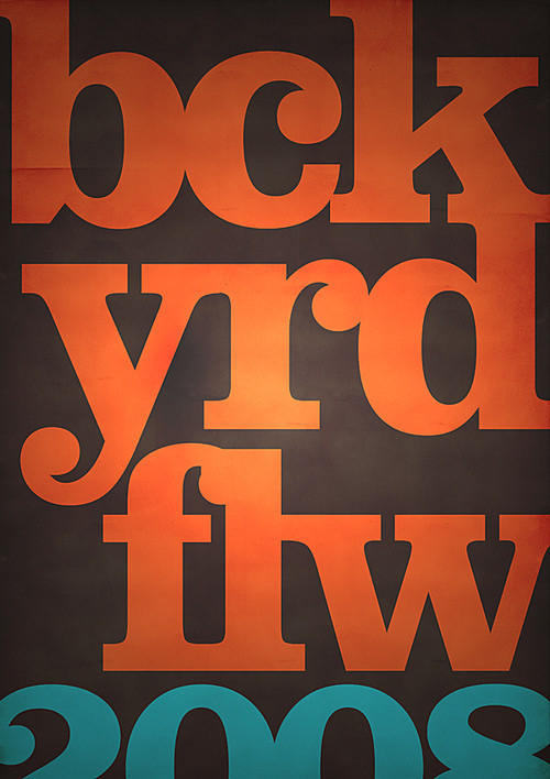 Beauty of Typography - Bckyrdflw Promo