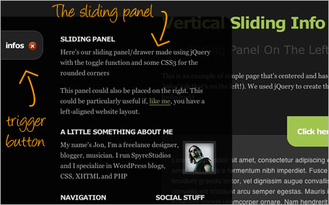 How To Create A Sexy Vertical Sliding Panel Using jQuery And CSS3