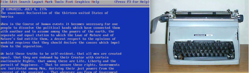 Word-processing programs: Typewriters, you have met your match.
