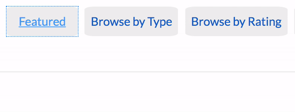 We can never tab to the ‘Frozen food’ child link of ‘Browse by Type’.