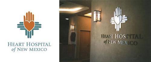 The Heart Hospital of New Mexico’s logo.