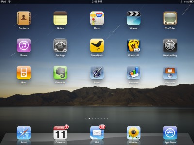 Apple iPad desktop