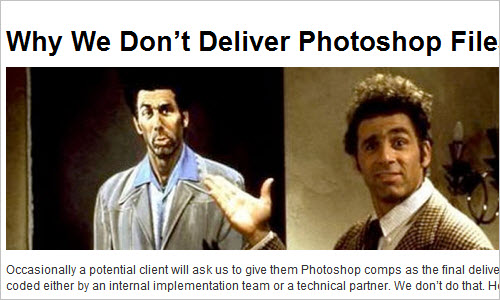 Why We Don't Deliver Photoshop Files