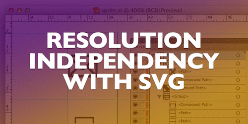 Resolution independence with SVG