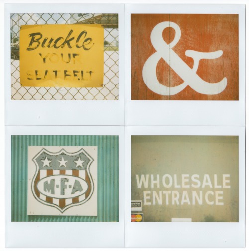 Wayfinding and Typographic Signs - vernacular-typography-polaroids-1