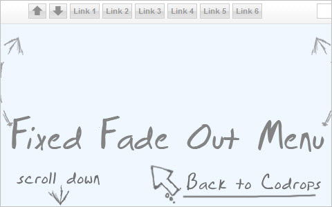 Fixed Fade Out Menu: A CSS and jQuery Tutorial 