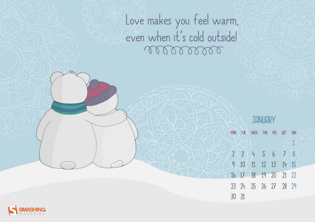 Love makes you warm!
