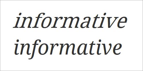 What are the italic serif fonts that have single-storey lowercase