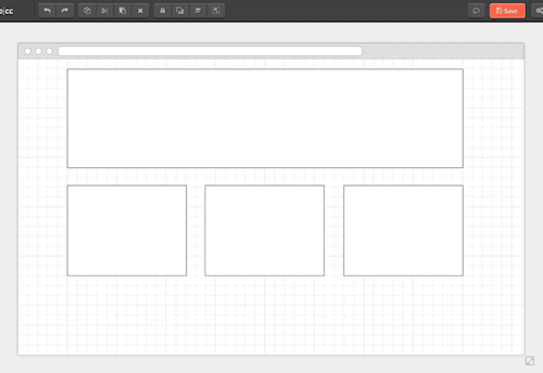Many prototyping tools encourage common grid layout structures.