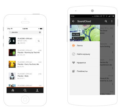 SoundCloud for iOS and Android