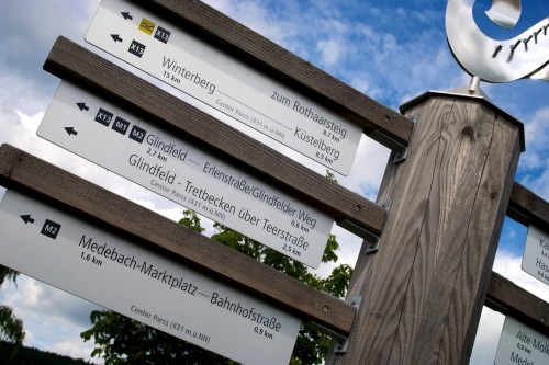 Wayfinding and Typographic Signs - trail-sign