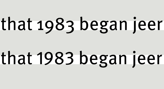 FF Meta Pro Book and two examples from its many figure styles