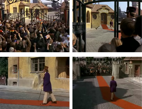 Frames from Willy Wonka and the Chocolate Factory