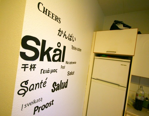 Wayfinding and Typographic Signs - toast-word-wall