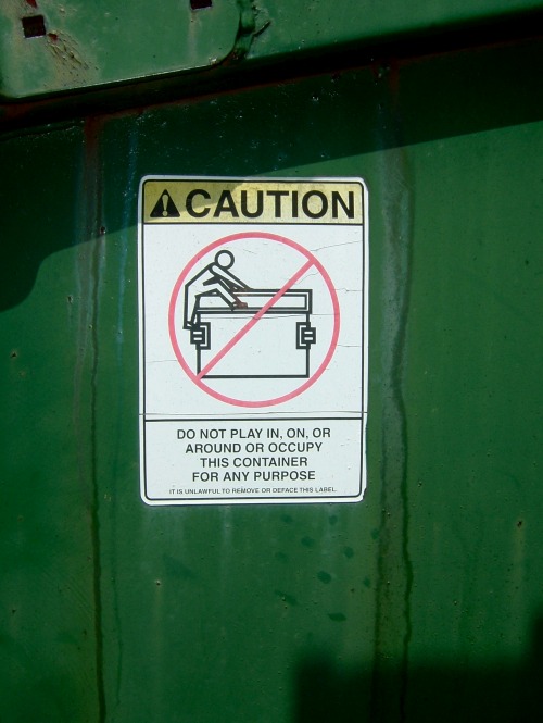 Wayfinding and Typographic Signs - dumpster-diving