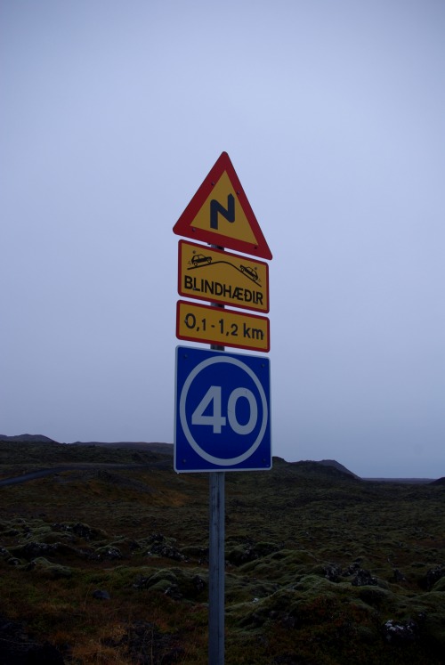 Wayfinding and Typographic Signs - icelandic-traffic-signs-in-outback