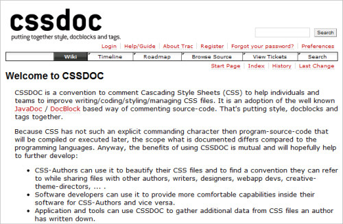 CSSDOC website