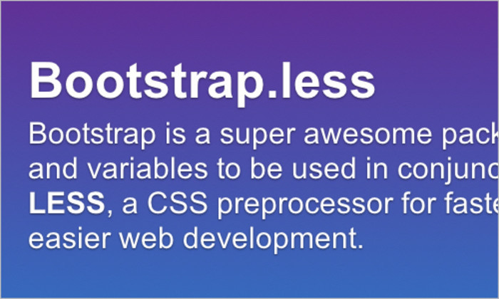 Bootstrap.less