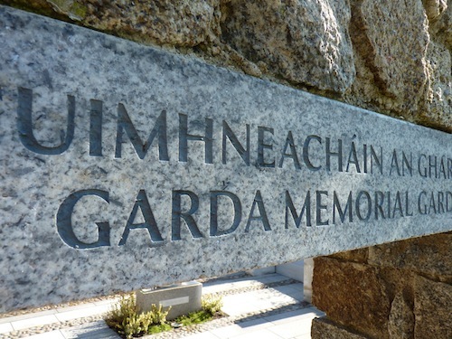 Carved Dual-Language Granite Plinth