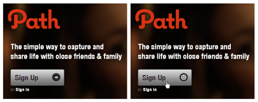 path sign up screen