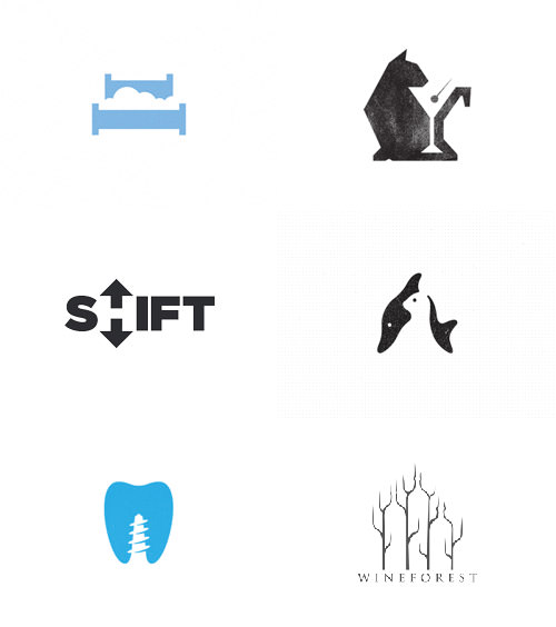 Various logos that make good use of white space.