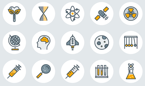 Science Line Icons