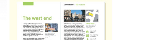 Screenshot of an article about the West End of London