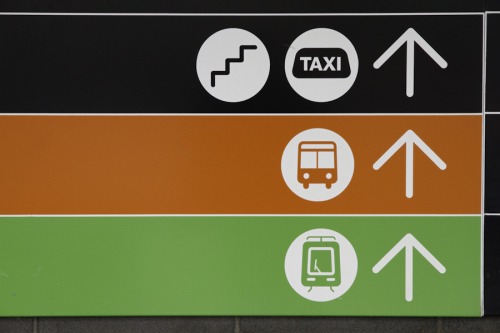 Wayfinding and Typographic Signs - melbourne-pedestrian-underpass