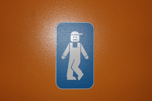 Wayfinding and Typographic Signs - lego-boys-room