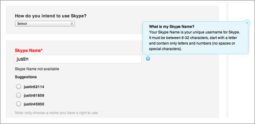 Skype Form