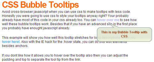 CSS Tooltip