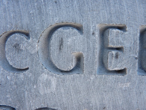 Poorly Carved Letters