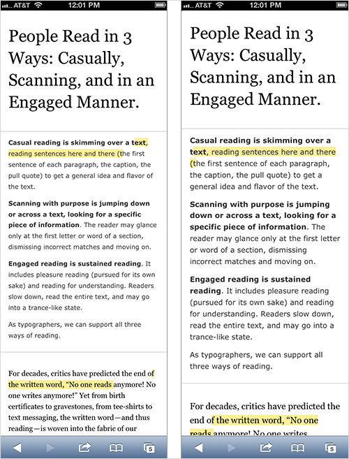 Font-size, Line-height, Measure & Alignment