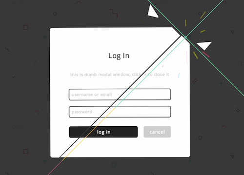Modal window breaking into parts as soon as a user closed the window.