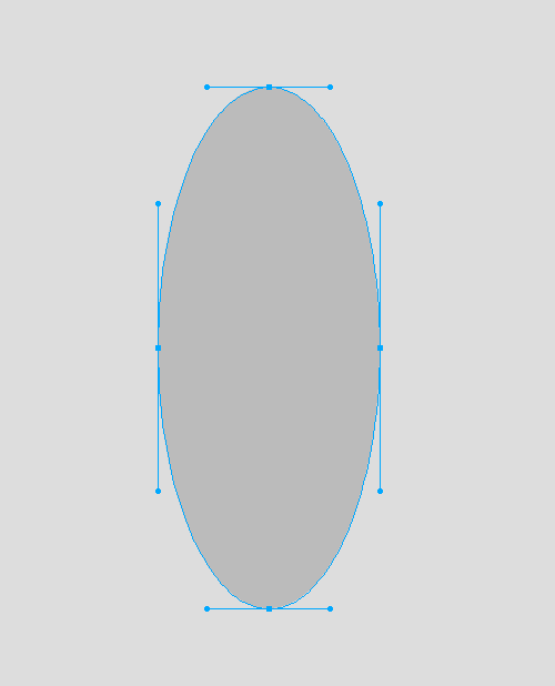 Anchor points and handles.