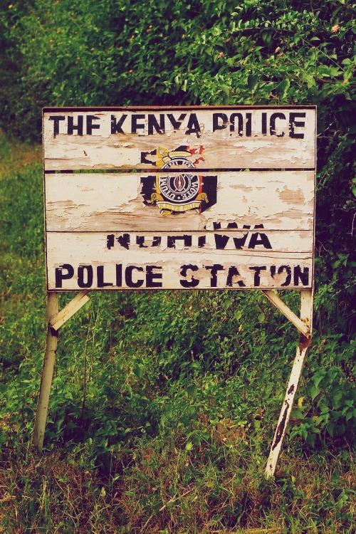 Wayfinding and Typographic Signs - police-station-sign